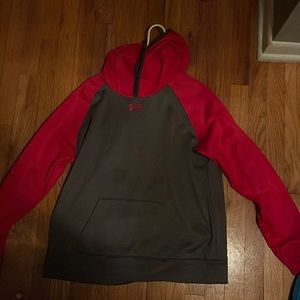 Red & Gray under armor hooodie